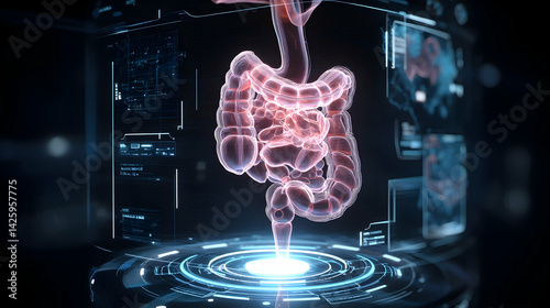  holographic technology displays human intestinal organs