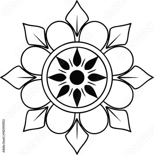 Ornamental luxury mandala pattern design