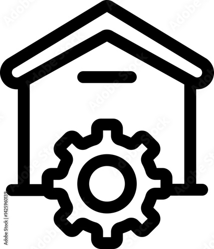 Smart home line icon