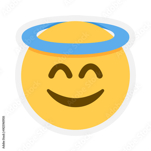 Smiling Face with Halo  - Emoji Sticker