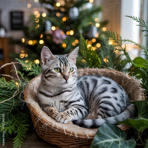 cat on the tree