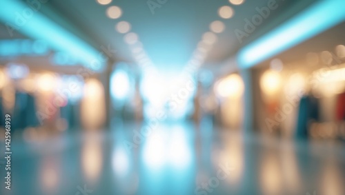 Wallpaper Mural Blurred store background with soft bokeh lights Torontodigital.ca