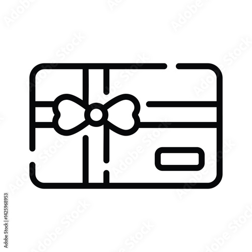 Latest icon of wrapped candy designed in outline style