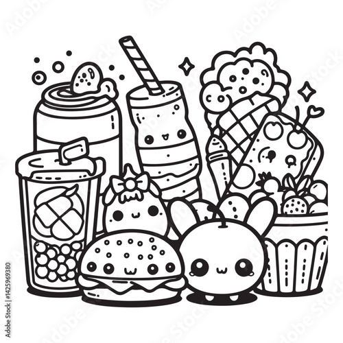 fast food and drink