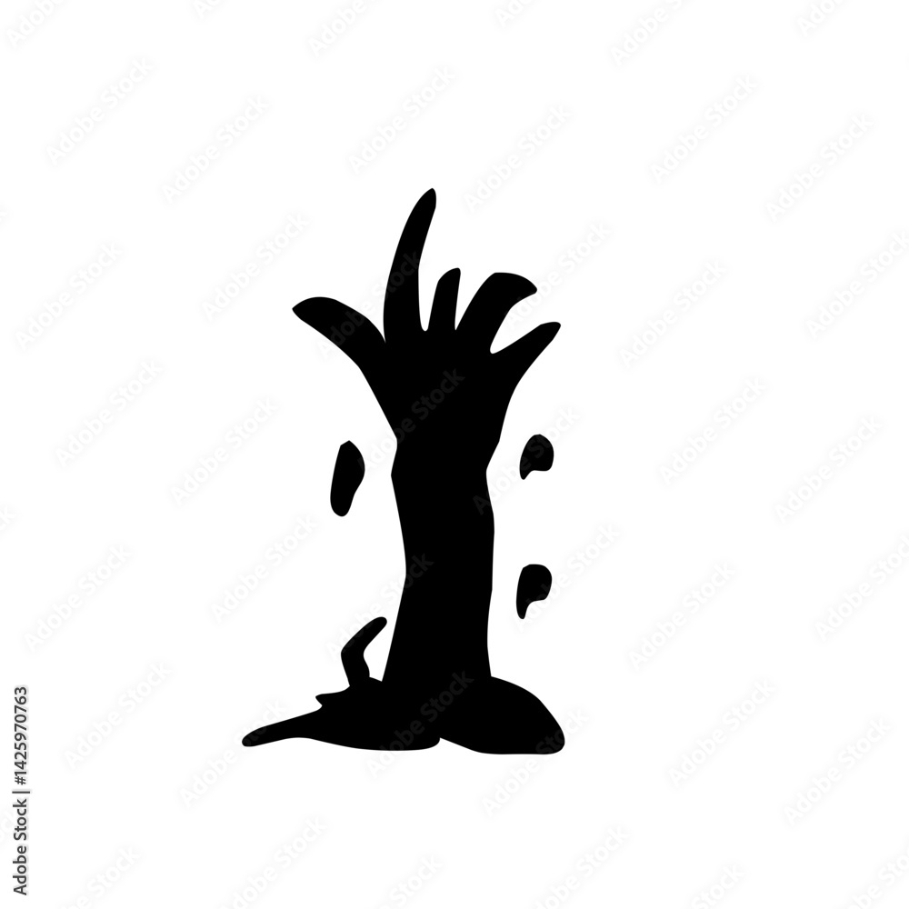 Fototapeta premium creepy halloween zombie hand