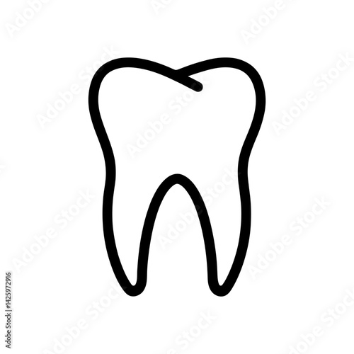 Tooth icon. Dental symbol. Vector illustration.