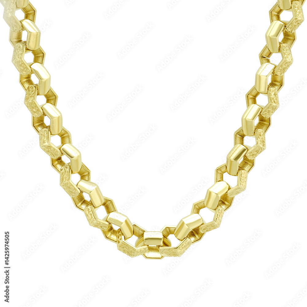 Obraz premium heart of golden chain