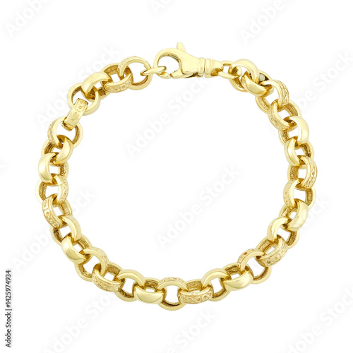 Wallpaper Mural gold chain frame Torontodigital.ca