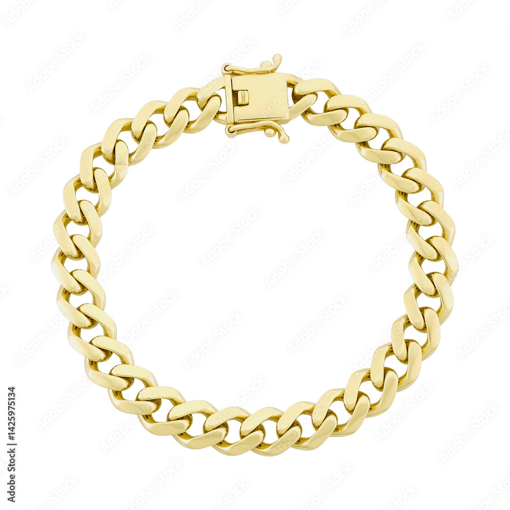 Obraz premium gold chain isolated