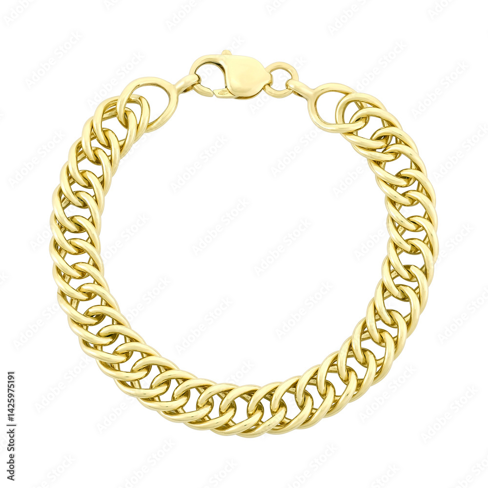 Obraz premium round frame made of golden rings isolated