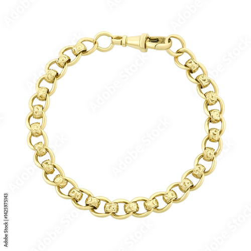 Wallpaper Mural golden chain isolated on white Torontodigital.ca