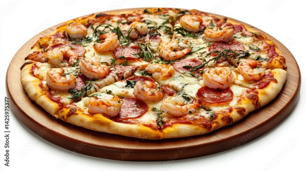 Set of Assorted Pizzas with Pepperoni Cheese and Sh Set of Assorted Pizzas with Pepperoni Cheese and Sh