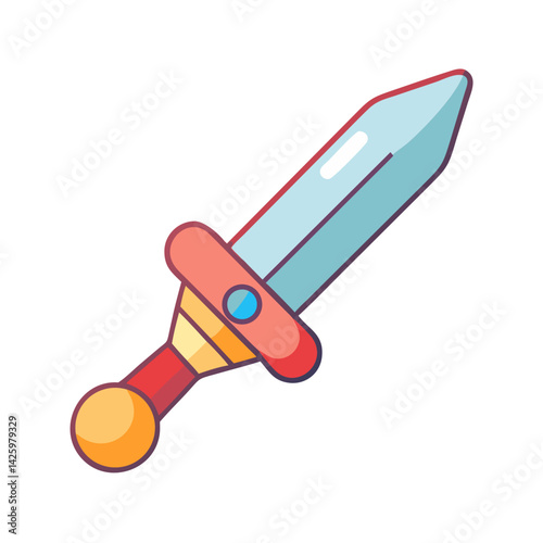 Toy Sword Icon Representing Fantasy Adventure and Imaginative Play