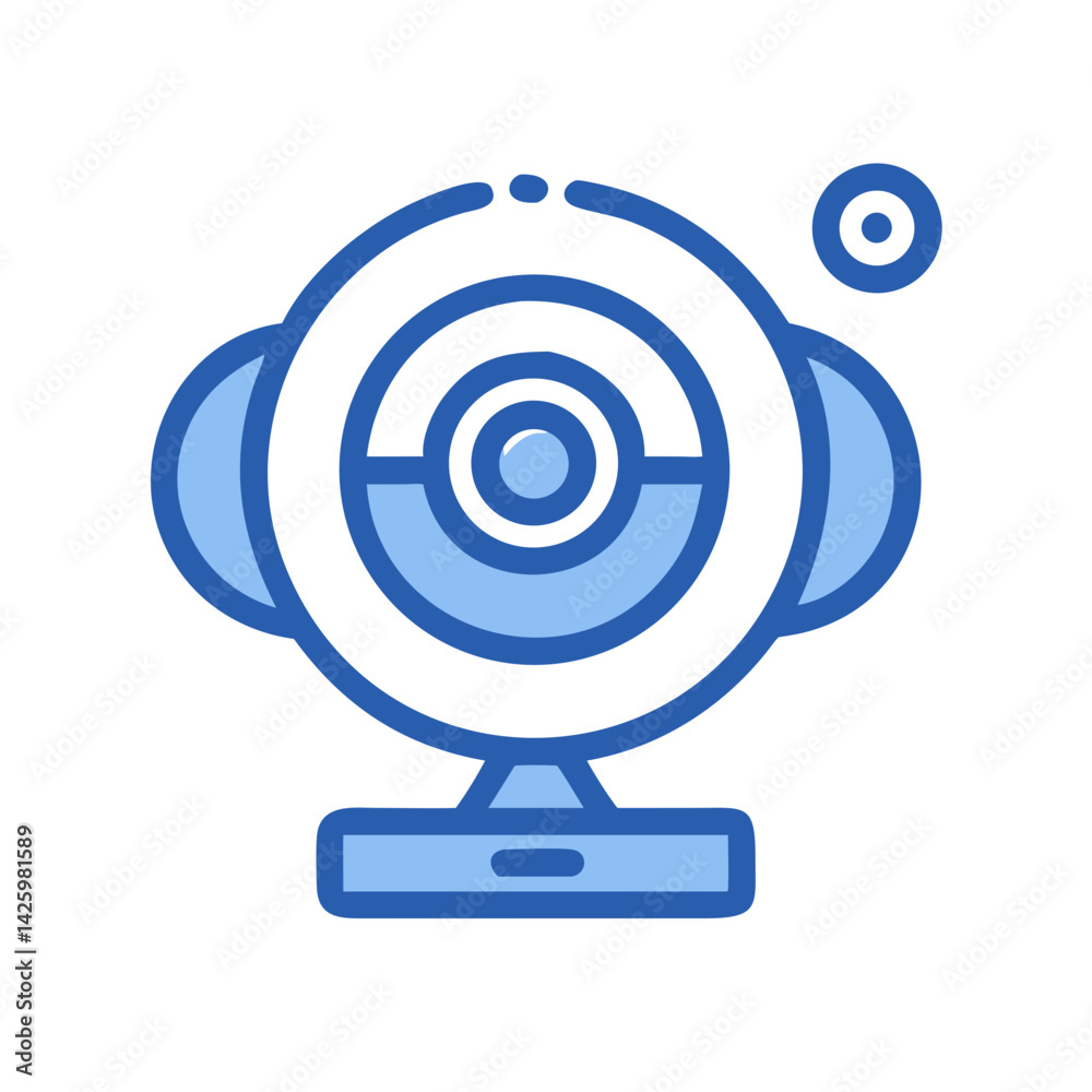 Webcam Icon Representing Surveillance and Security Threat Webcam Icon Representing Surveillance and Security Threat