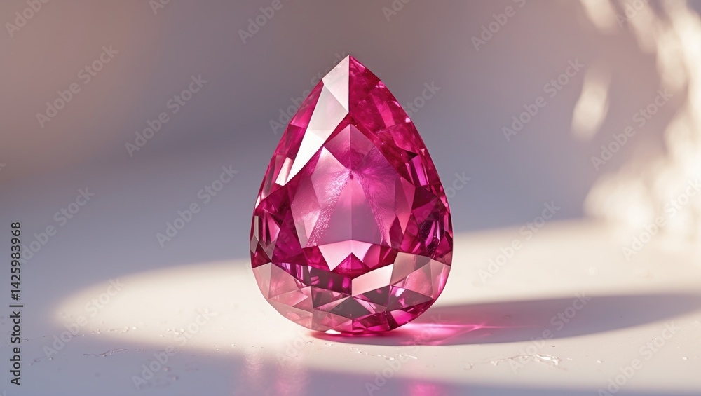 Vivid Pink Sparkling Ruby with Texture Vivid Pink Sparkling Ruby with Texture