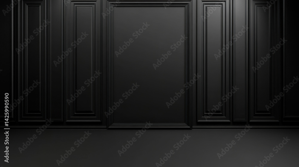 luxurious black studio background featuring textured walls and minimalist design, perfect for showcasing products or artwork in elegant setting luxurious black studio background featuring textured walls and minimalist design, perfect for showcasing products or artwork in elegant setting