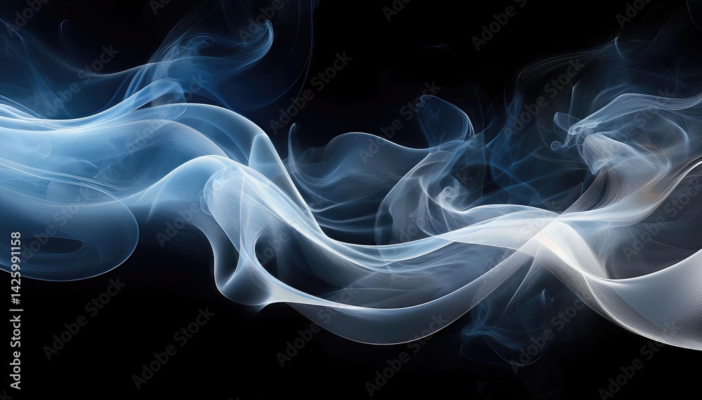 Transparent Backdrop Illuminated by Drifting Ethereal Smoke Wisp Whirls, Capturing an Enchanting Atmosphere of Mystery and Serenity. Transparent Backdrop Illuminated by Drifting Ethereal Smoke Wisp Whirls, Capturing an Enchanting Atmosphere of Mystery and Serenity.