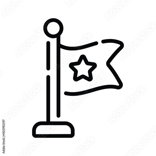 An editable line style icon of jingle bells with ribbon bow