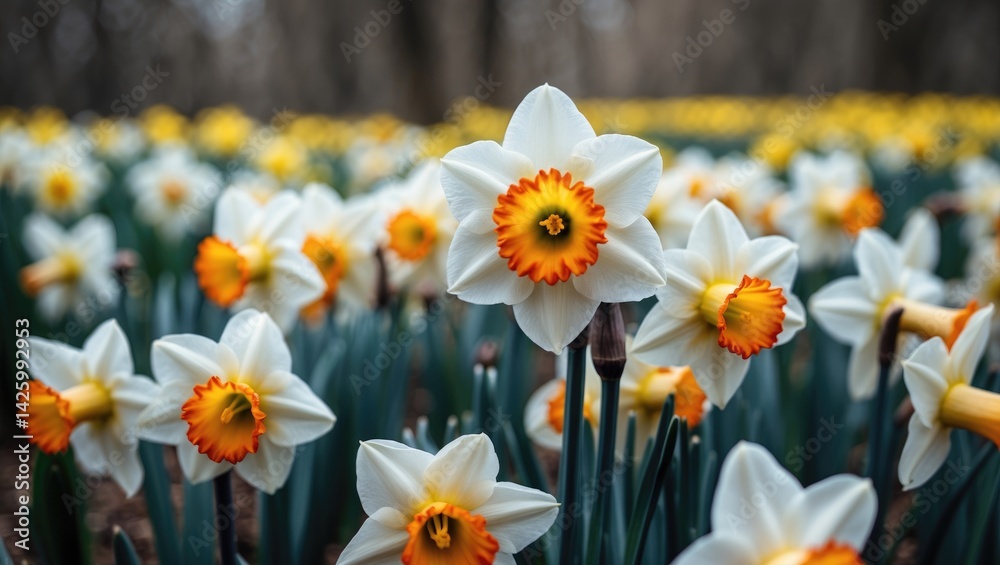 Narcissus poeticus was among the earliest daffodils to be cultivated Narcissus poeticus was among the earliest daffodils to be cultivated