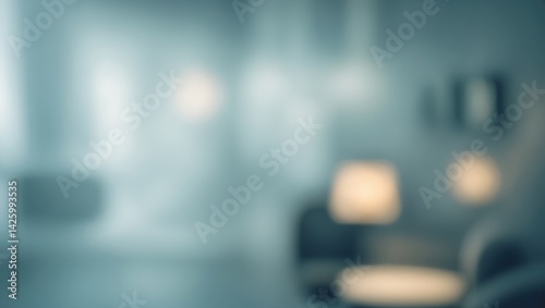 Wallpaper Mural Abstract glass office background with blurred medical setting Torontodigital.ca