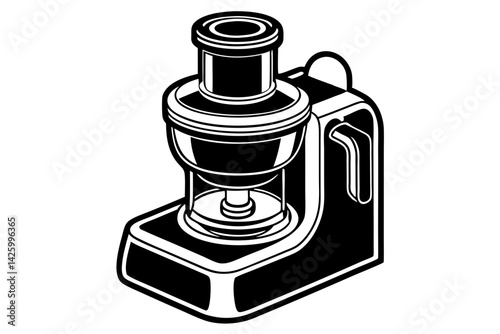 Modern Kitchen Food Processor Vector