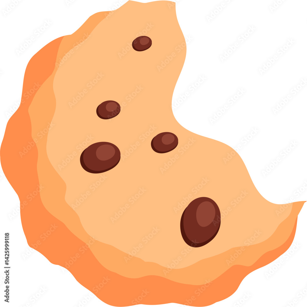 Fototapeta premium Cookies Illustration Realistic