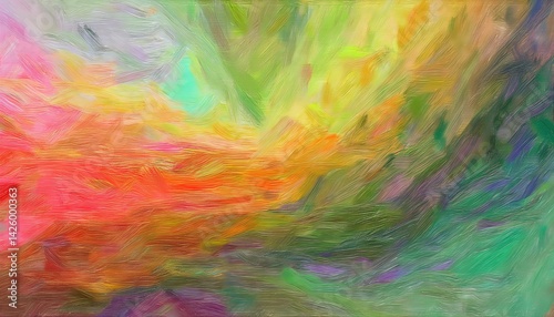 Obraz na płótnie Old Abstract Oil Painting Vibrant Textures and Deep Hues of an Artistic Canvas, Evoking a Sense of Timeless Beauty and Emotional Depth w salonie