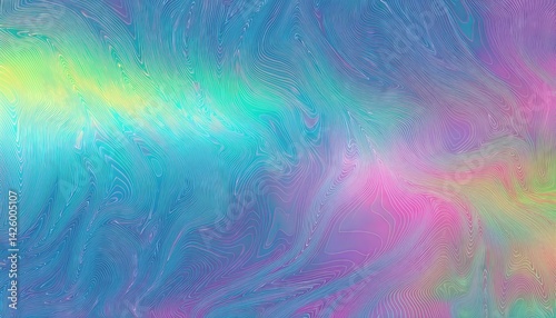 PastelHued Retro Trend Vintage Fantasy Cover with Foil Foil Background and Pastel Colors, Embracing a Dreamy Atmosphere for Digital Art, Home Decor, or Design Inspiration.