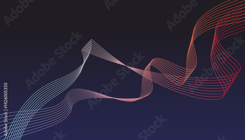 Interpolated wavy line background