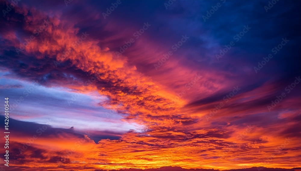 Fototapeta premium sunset in the clouds