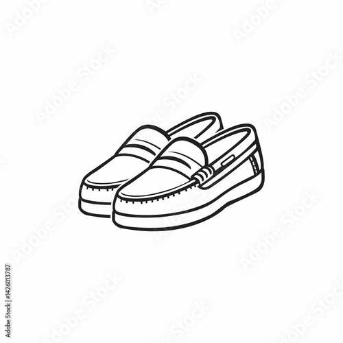 Vector loafer design template