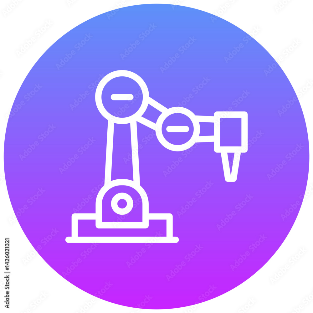Industrial Robot Icon Industrial Robot Icon