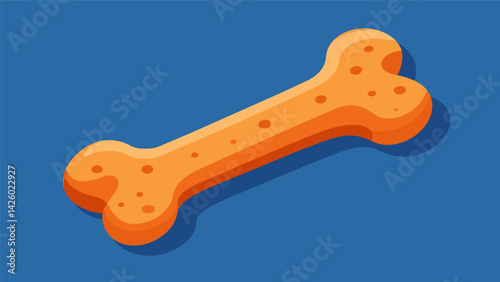 A 3D printed squeaky toy in the shape of a bone designed to look and feel just like a real bone for any discerning doggo.. Vector illustration