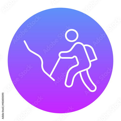 Person Hiking Icon