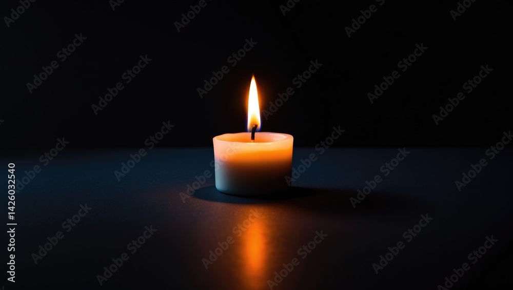 Candles illuminating the night in darkness Candles illuminating the night in darkness