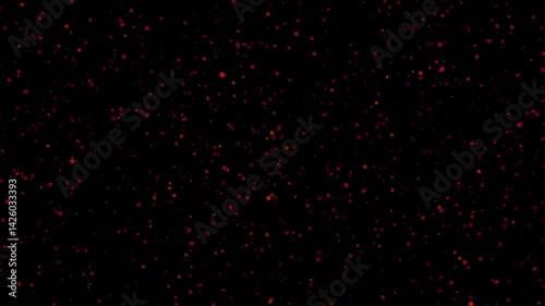 Intense Red Particle Video Overlay Abstract Background Animation