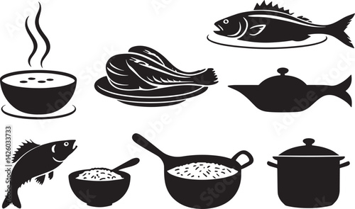 set of coffee and tea icons