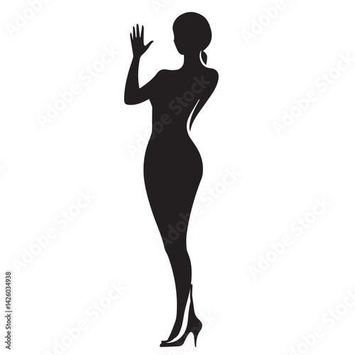 silhouette of a woman