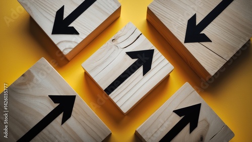 The concept of a vicious circle in business or life: routine, comfort zone, and inertia shown with circular arrow imagery