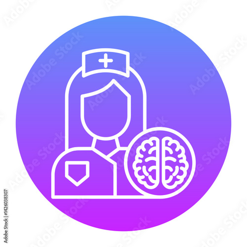 Mental Health Nurse Icon