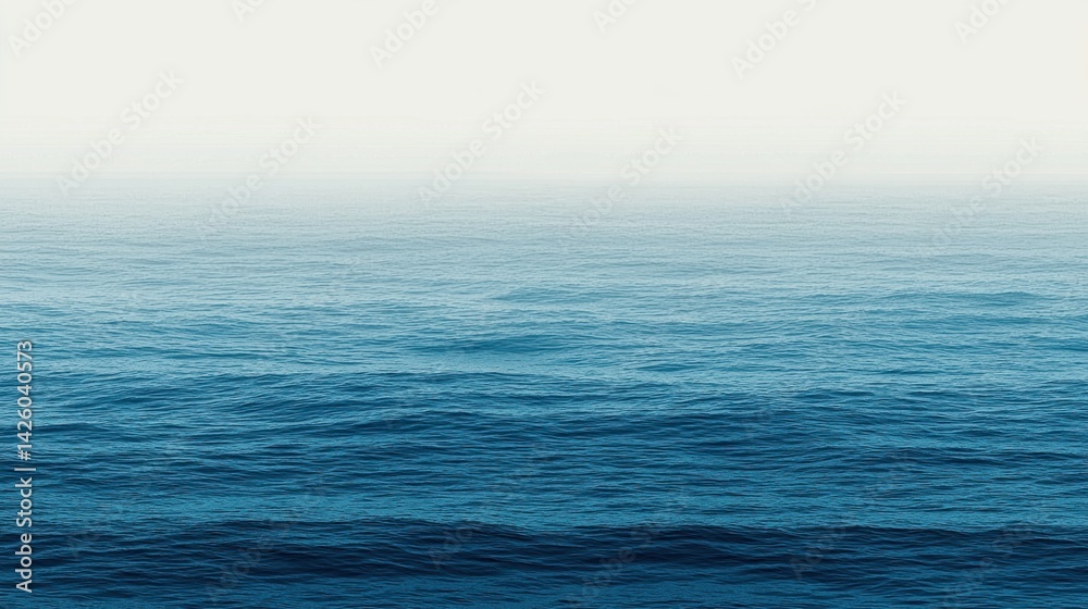 Obraz premium Deep Blue Ocean Gradient Background for Serene and Calming Visuals
