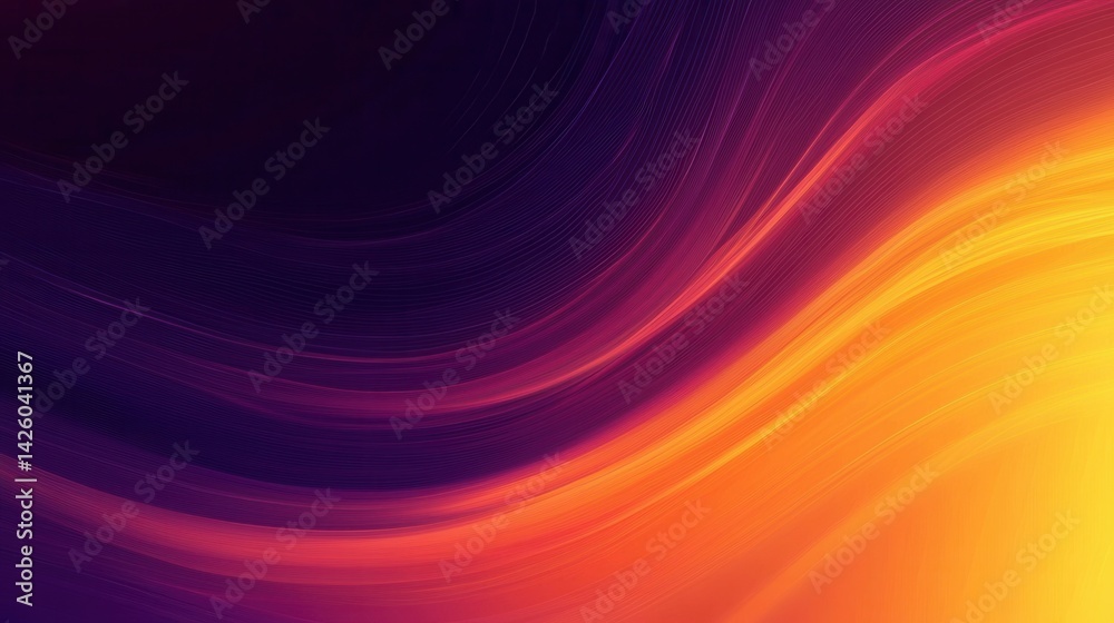 Smooth Gradient Sunset Background with Vibrant Warm Tones Smooth Gradient Sunset Background with Vibrant Warm Tones