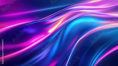 Wallpaper Mural Vibrant Neon Purple Gradient Background for Dynamic Designs Torontodigital.ca