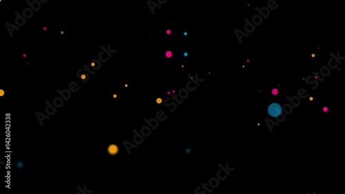 Dynamic Particle Video Overlay Colorful Dots Animation for Enhanced Visuals