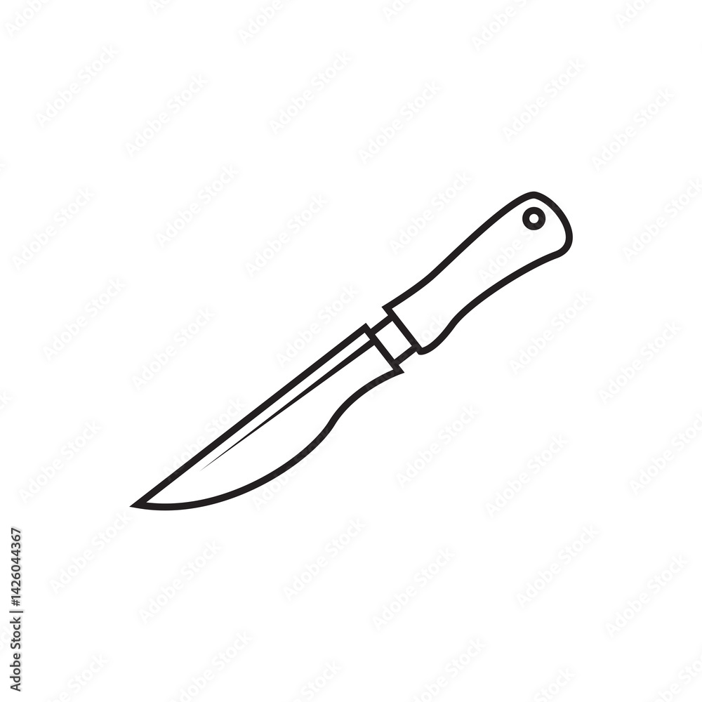 Obraz premium knife line icon