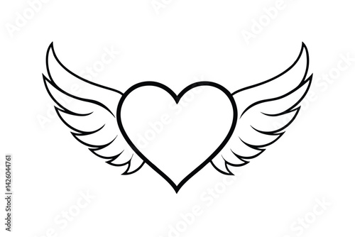 heart with wings