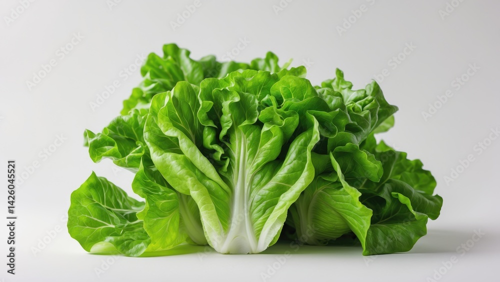 Salad Leaf Isolated on White Background Salad Leaf Isolated on White Background