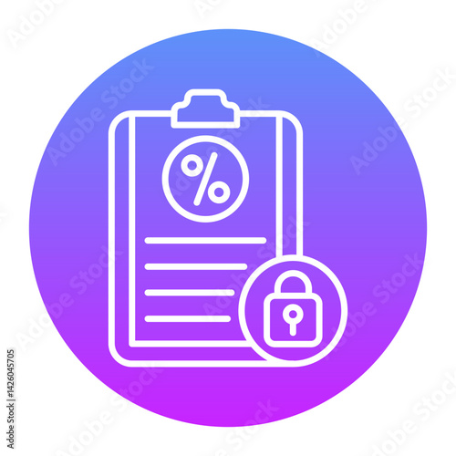 Fixed Interest Rate Icon