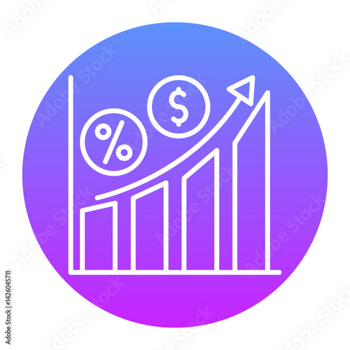 Floating Interest Rate Icon