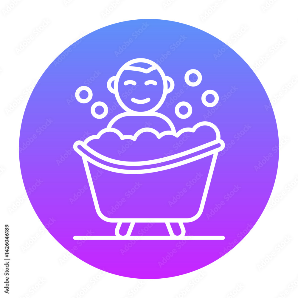 Baby bathtub Icon Baby bathtub Icon